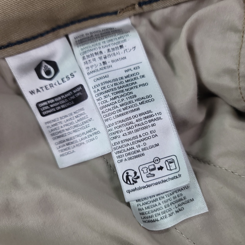 Levis XX Cargo Taper Pants Mens 32x30 Khaki Stretch Utility Military Workwear - Picture 15 of 16